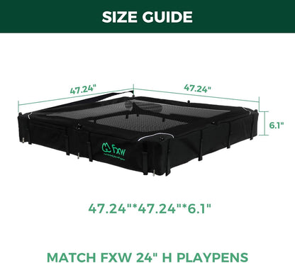 FXW Homeplus Unleashed Indoor Dog Playpen - Stress-Free and Safe Play, Heavy Duty 24 Inch 8 Wire