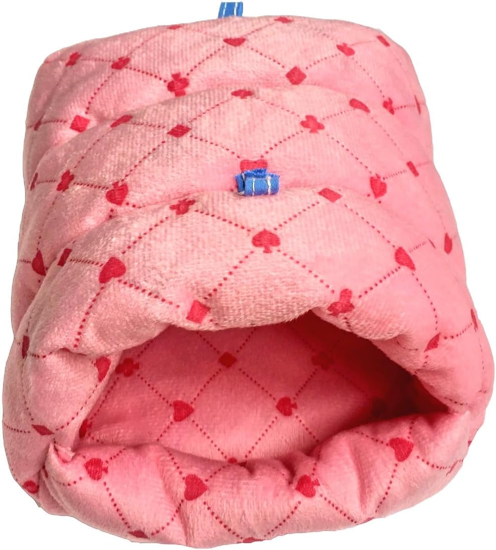 WOWOWMEOW Guinea Pig Cave Bed Small Animals Warm Cage Hanging Bed for Rat, Chinchilla, Hedgehog