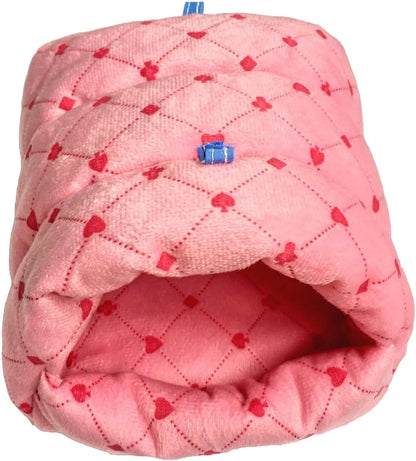 WOWOWMEOW Guinea Pig Cave Bed Small Animals Warm Cage Hanging Bed for Rat, Chinchilla, Hedgehog
