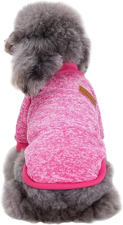 Jecikelon Dog Clothes Dogs Sweater Soft Puppies Clothing Winter Puppy Sweaters Warm Outfit for Dogs