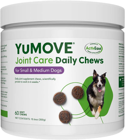 YuMOVE Hip & Joint Supplement for Dogs - With Glucosamine Chondroiton, Green Lipped Mussel