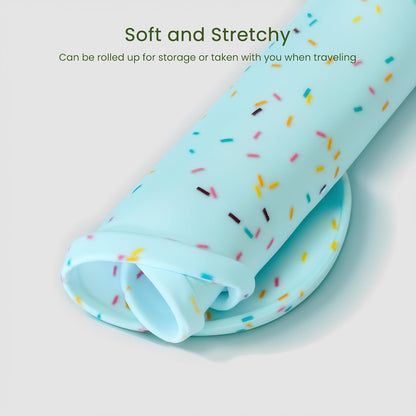 Dog Food Mat Anti-Slip Silicone Dog Bowl Mat Thicker Pet Placemat Waterproof Cat Feeder Pad with