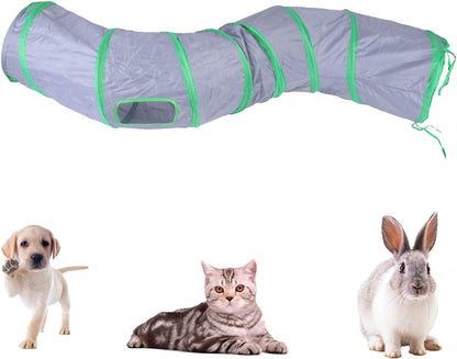 iCAGY Cat Tunnel for Indoor Cats Interactive, Rabbit Tunnel Toys, Pet Toys Play Tunnels for Cats