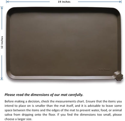 Hoki Found Silicone Pet Food Mats Tray - Non Slip Pet Dog Cat Bowl Mats Placemat - Dog Pet Cat