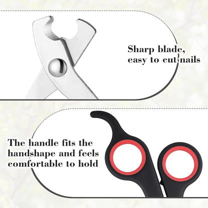 Lasnten 2 Pcs Bird Nail Grinder with Bird Nail Clipper Bird Nail Trimmer Bird Nail File with LED