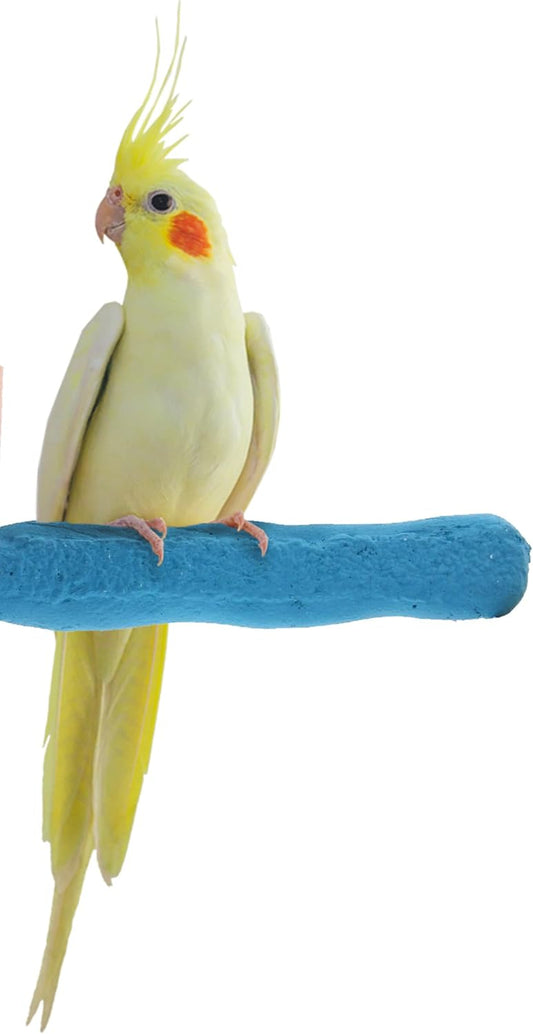 Comfort Grip Safety Perch for Bird Cages - Pedicure Perch for Birds to Keep Nails and Beaks in Top