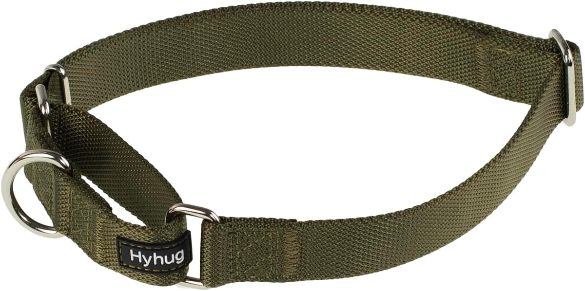 Hyhug Pets Premium Upgraded Heavy Duty Nylon Anti-Escape Martingale Collar for Boy and Girl Dogs