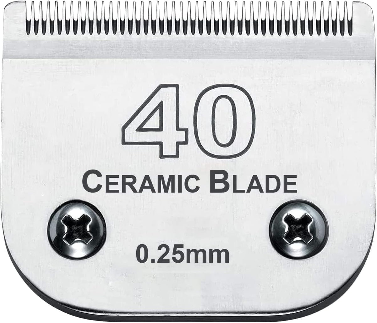 #40 Blades Dog Grooming Clipper Replacement Blades Compatible with Andis/Wahl/Oster Dog