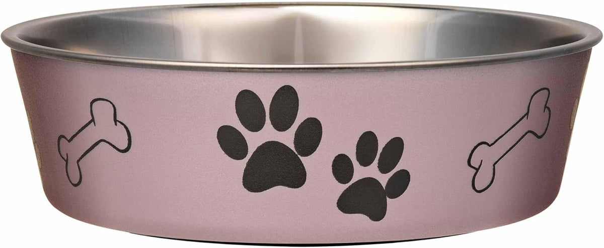 Loving Pets Bella Dog Bowls- Stainless Steel Dog & Cat Bowls - Spill Proof Dog Food Bowl, Cat Bowl