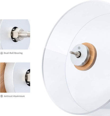 Niteangel Silent Hamster Exercise Wheel: - Dual-Bearing Quiet Spinning Acrylic Hamster Running