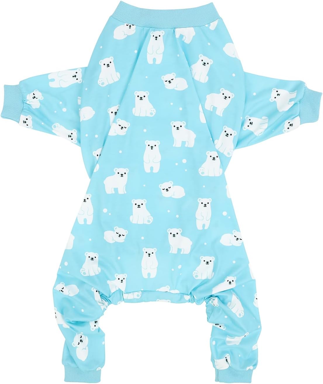 HDE Dog Pajamas One Piece Jammies Jumpsuit Pet Clothes Outfit Stretchy Lightweight Comfy Shirt Pjs