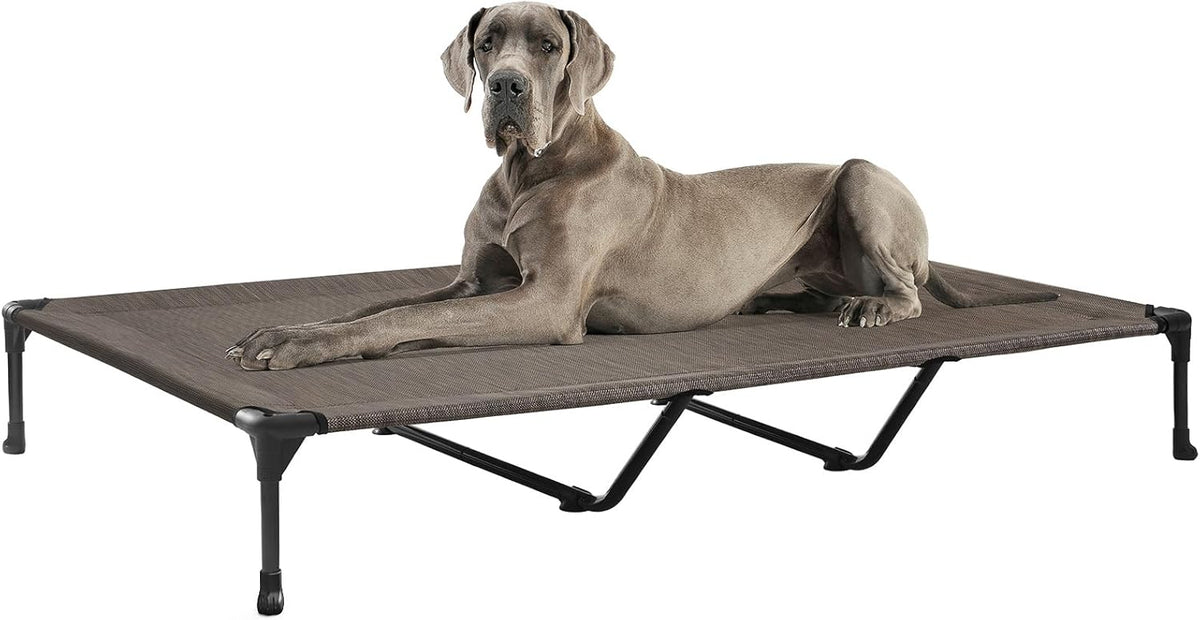 Veehoo Outdoor Elevated Dog Cot Bed, Cooling Raised Pet Bed for XX-Large Dog, Washable Breathable