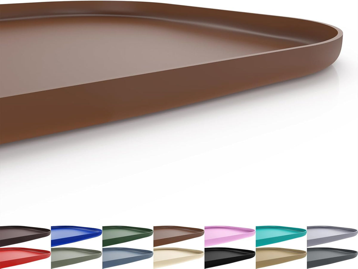 Silicone Pet Feeding Mat with Raised Edge for Food and Water, Dog Bowl Mats, Cat Bowls Placemat