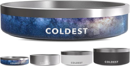 Coldest Dog Bowl - Anti Rust Metal, Non Slip, 3 Layers Insulated Stainless Steel Dog Bowls - Spill