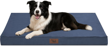 Outdoor Dog Bed for Medium Dogs, Waterproof Dog Crate Bed for Puppy Beds, Orthopedic Egg Crate Foam