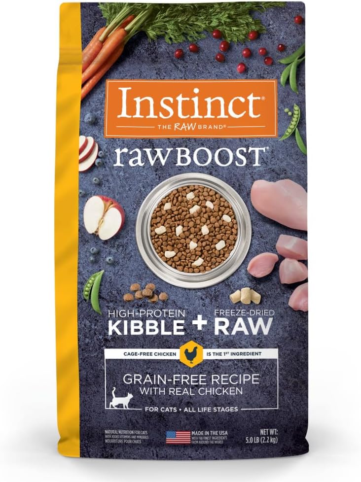 Instinct Raw Boost, Natural Dry Cat Food with Freeze Dried Pieces, High Protein, Grain Free Recipe