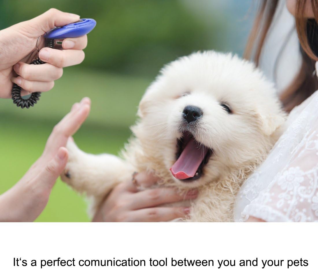 Clicker Training for Dogs, [4 Pcs, Multi-Color] Dog Clicker for Training, Clicker Dog Training with