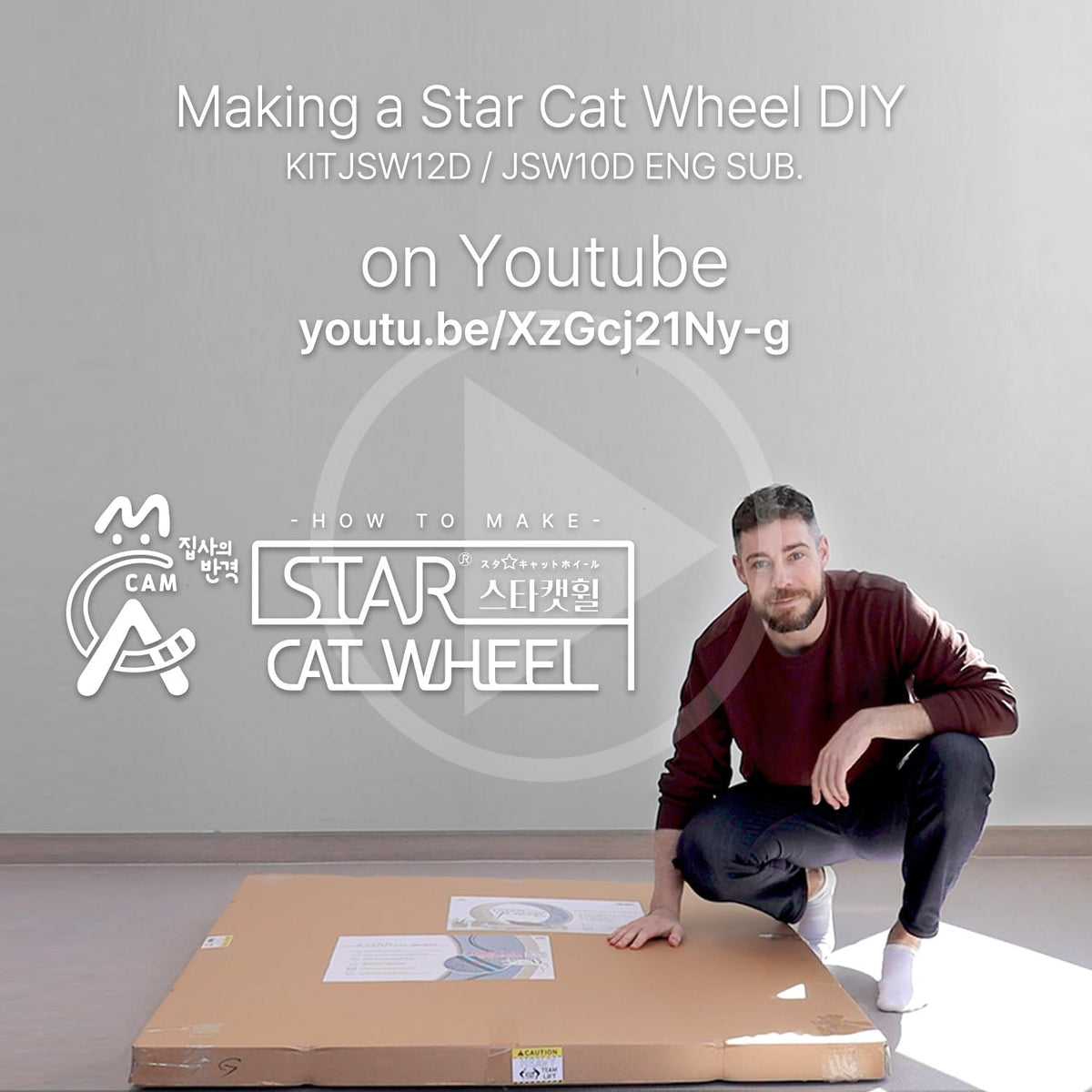 Star Cat Wheel, Cat Treadmill, Exercise Wheel for Running, Spinning, Scratching, and Climbing for