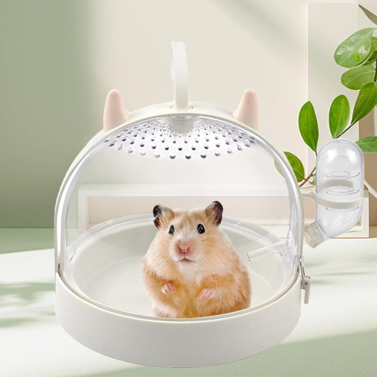 Hamster Portable Cage Travel Case,Hamster Carrying Cage High Permeability Guinea Pig Travel Cage