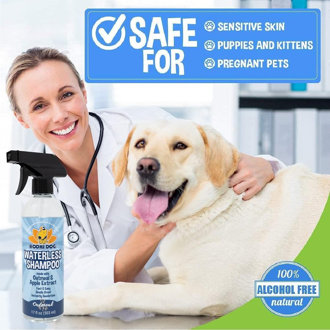 Bodhi Dog Waterless Shampoo - Natural Dry Shampoo for Dogs & Cats - Neutralizes Pet Odor - No Rinse