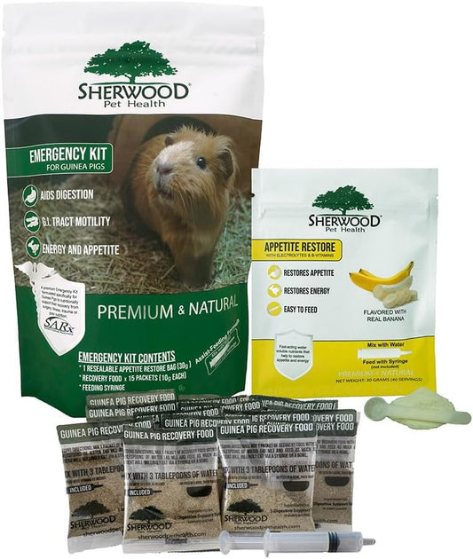 Sherwood Pet Health Guinea Pig Emergency Kit (Small) with Timothy Recovery Food and Appetite