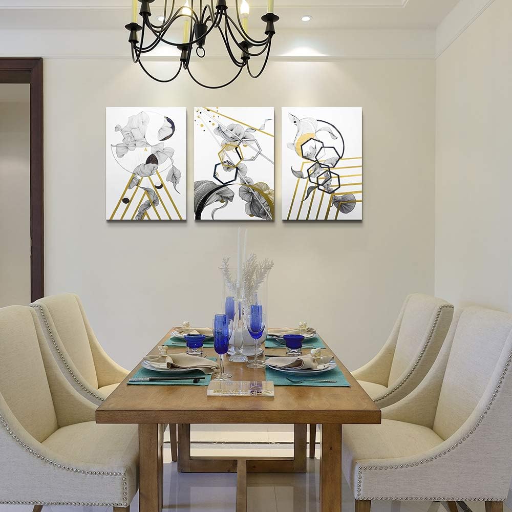 modern Abstract painting Canvas Wall Art for Living Room Wall Artworks Bedroom Decoration, 3 piece