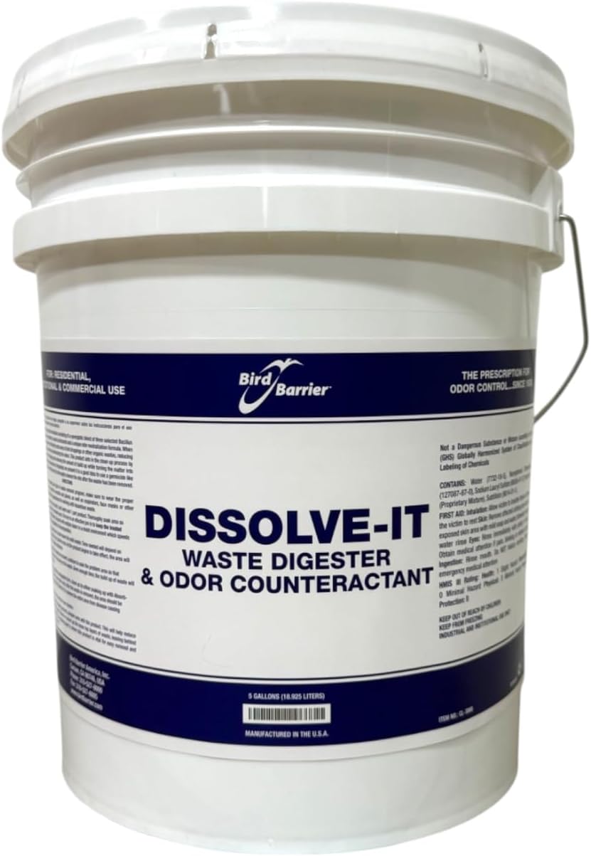 Bird Barrier Dissolve-It Enzyme Cleaner - Bird Dropping - Dissolves Waste – Treat Affected Areas