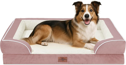 Comfort Expression Large Dog Beds Waterproof Orthopedic Foam Dog Sofa Beds Comfy Pet Bed with
