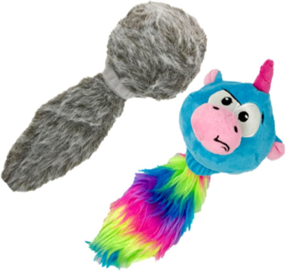 Hyper Pet Doggie Tail & Unicorn Pal Interactive Plush Dog Toys - 2 Pack Value Pack (Interactive Toy