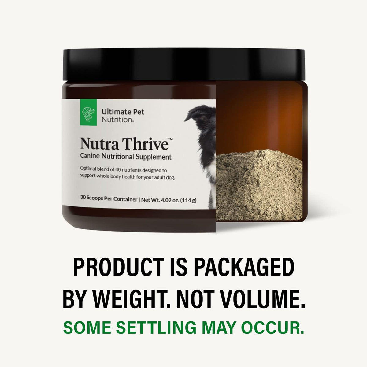 Ultimate Pet Nutrition Nutra Thrive Canine, 40-in-1 Nutritional Powder Supplement for Dogs with