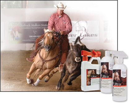 UltraCruz Equine Foaming Horse Shampoo with Travel Applicator, Conditioner and Show Polish Spray