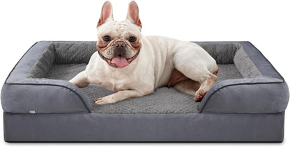 INVENHO Orthopedic Dog Bed Medium Size Dog, Waterproof Egg-Crate Foam Couch with Washable Removable