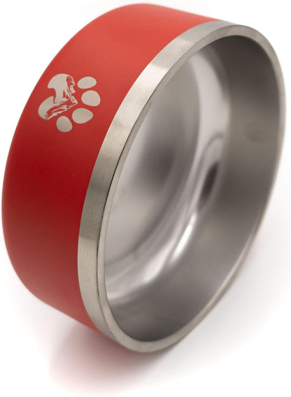Stainless Steel Dog Bowl for Small-Large Dogs | Double Wall Insulated, Non-Slip Base Heavy Duty