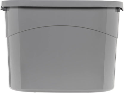 Amazon Basics Large Cat Litter Box with High Sides, Top Entry, Includes Scoop, 20.5 x 14.75 x 14.38