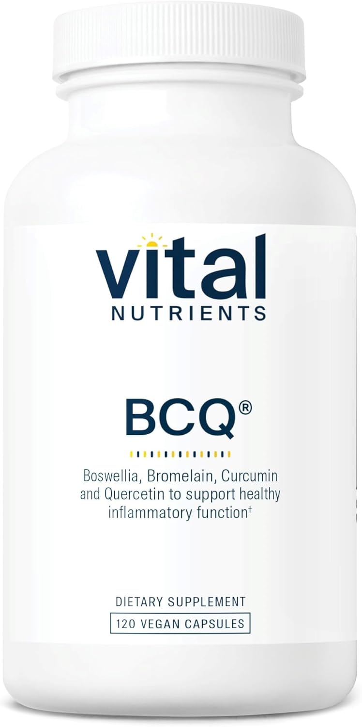 Vital Nutrients BCQ | Vegan Boswellia, Bromelain, Curcumin & Quercetin Supplement | Joint Support