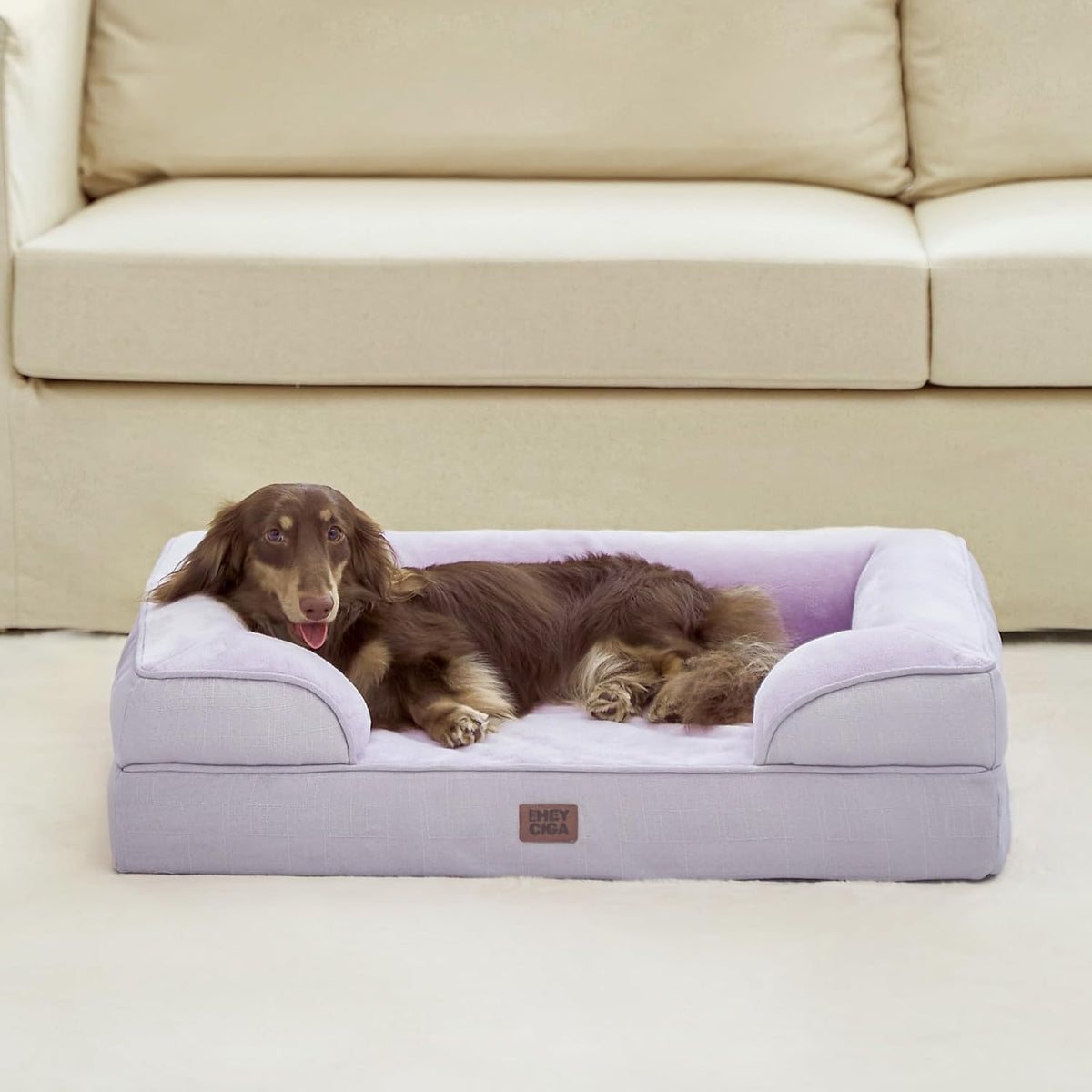 EHEYCIGA Orthopedic Dog Bed for Medium Dogs, Waterproof Memory Foam Medium Pet Beds with Sides