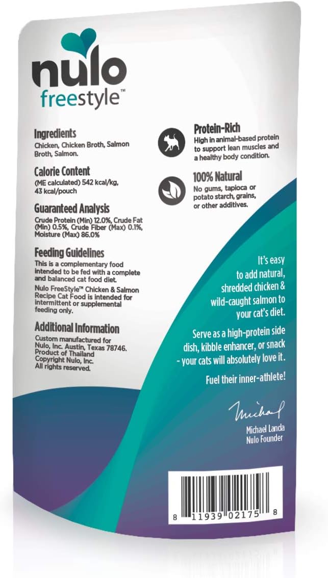 Nulo Freestyle Cat & Kitten Wet Cat Food Pouch, Premium All Natural Grain-Free Soft Cat Food Topper