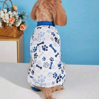 Vet-Approved Dog Pajamas Onesie for Small Medium Dog Clothes - Lightweight Soft Stretchy Puppy Pjs