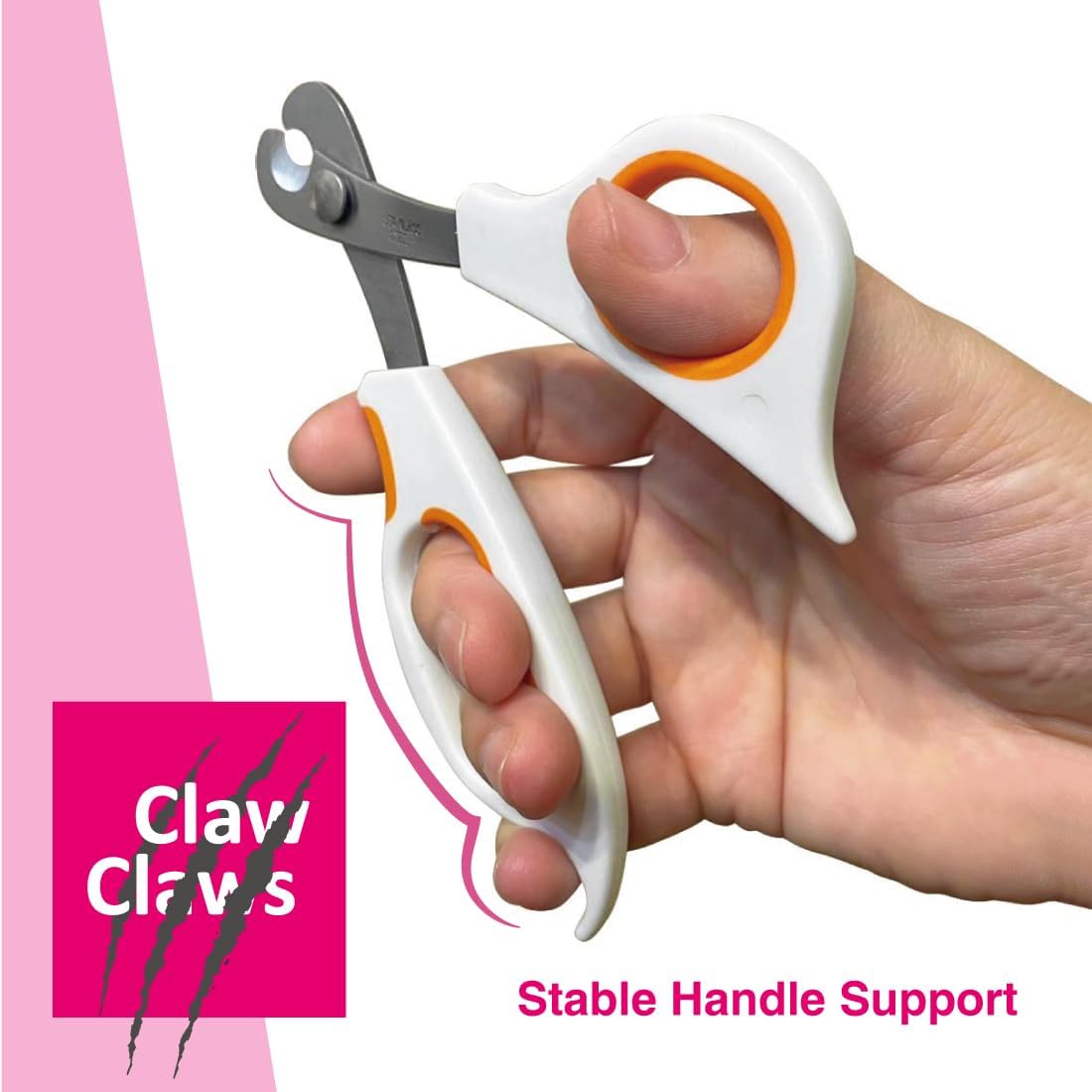 Scissor-Style Nail Clipper, with Razor Sharp Stainless Steel Blades, Anti-Slip Handle, Precise