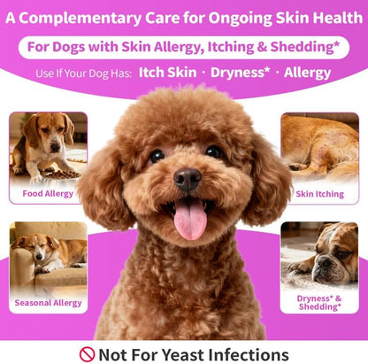 Liquid Collagen for Dogs Skin Comfort & Calming, Dog Itch Relief & Anti-Scratching & Coat