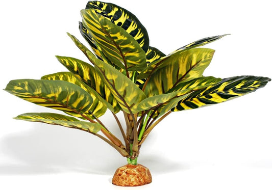 Reptile Terrarium Decor Plants, Bearded Dragon Tank Accessories fit Crested Gecko Leopard Lizard
