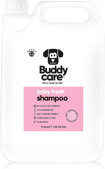 Baby Fresh Dog Shampoo by Buddycare | Deep Cleansing Shampoo for Dogs | Fresh Scented | with Aloe