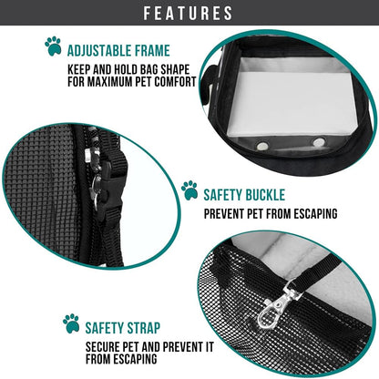 PetAmi Dog Purse Carrier for Small Dogs, Airline Approved Soft Sided Pet Carrier with Pockets