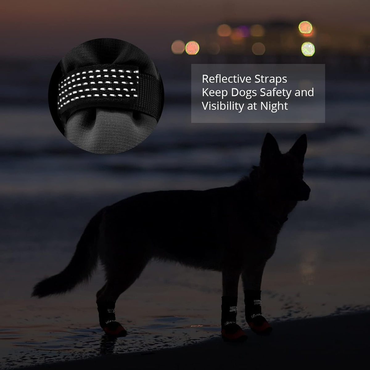 Dog Shoes for Hot Pavement Anti-Slip Dog Boots & Paw Protectors for Summer Rainy Day Dog Snow Boots