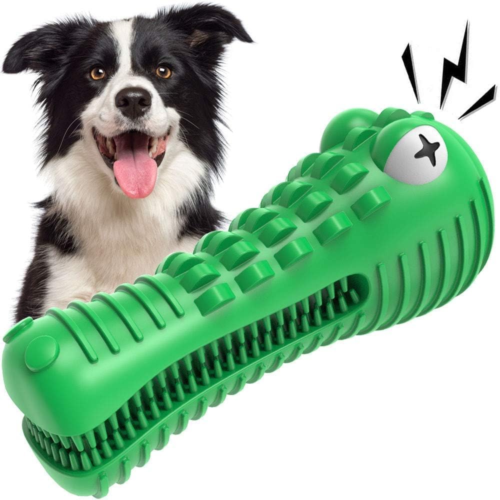 Dog Toys for Aggressive Chewers Large Medium Breed, Indestructible Dog Toothbrush Chew Toys