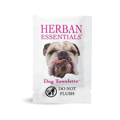 Herban Essentials - Dog Grooming Wipes for Dogs, Essential Oil Pet Wet Wipes for Cleaning