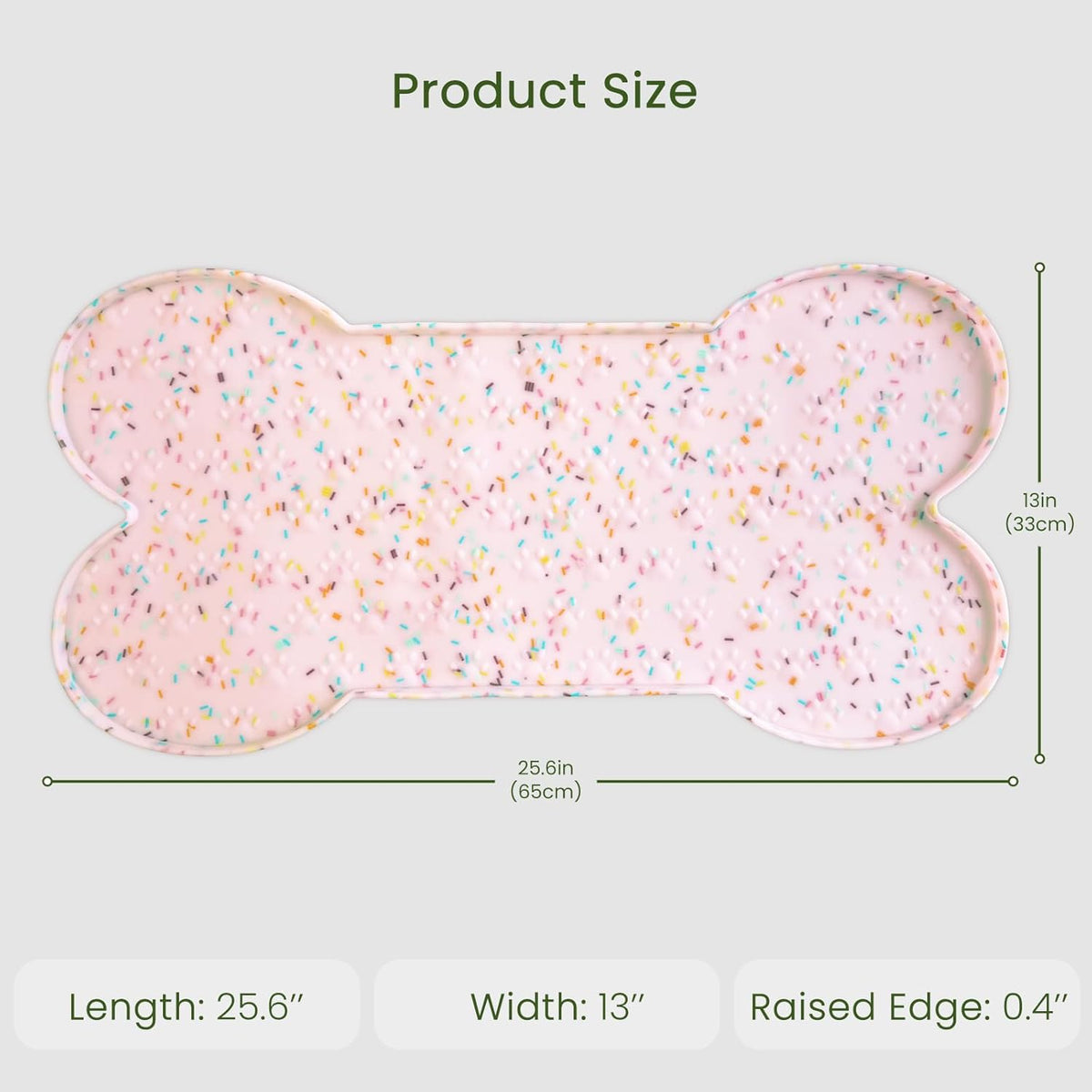 Dog Food Mat Anti-Slip Silicone Dog Bowl Mat Thicker Pet Placemat Waterproof Cat Feeder Pad with