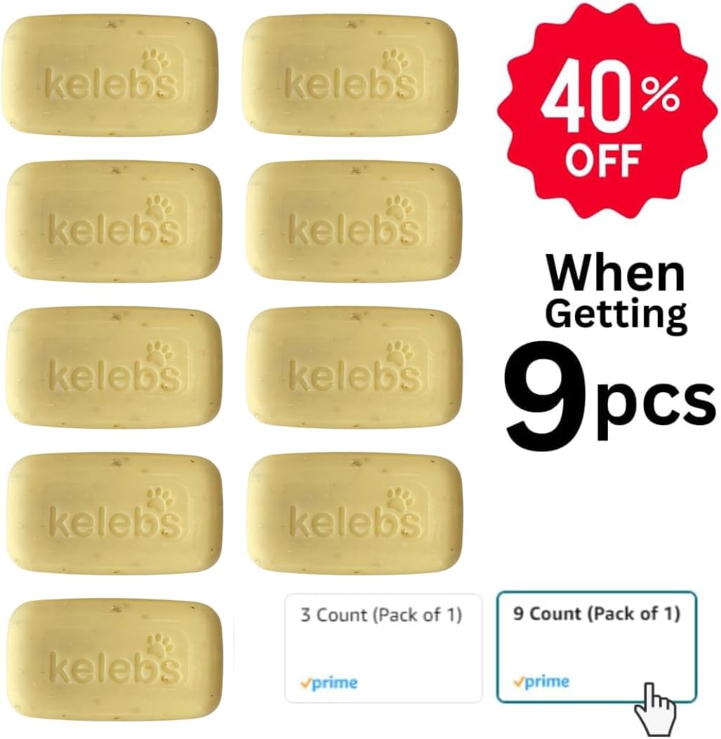 Deshedding Dog Shampoo Bar for Shedding Control, Natural Ingredients with Coconut Oil & Shea Butter