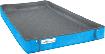 Paw Inspired Critter Box Washable Cage Liner, Reversible Fleece Bedding with Raised Sides for