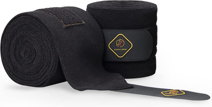 Kavallerie Elastic Fleece Bandages for Horses, Non- Slip and Snug fit Breathable Material for